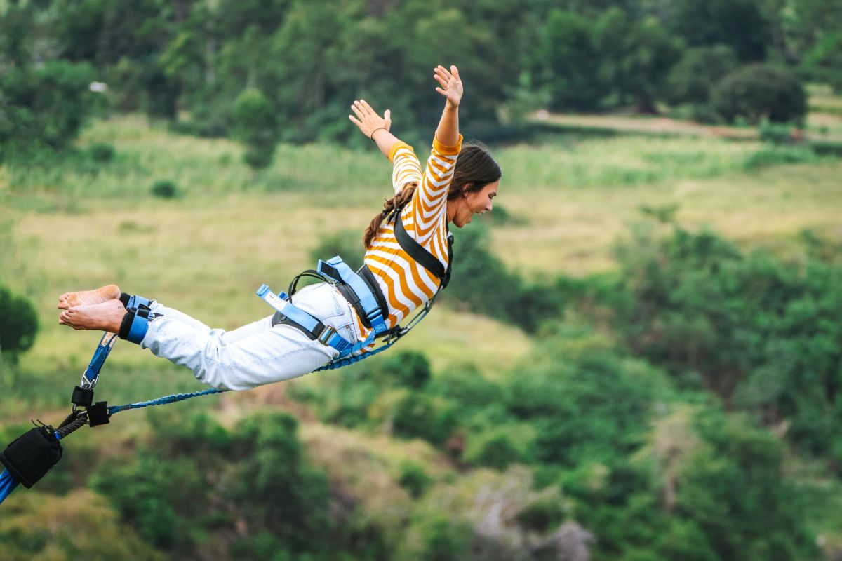 Bungee Jumping at the Nile River in Uganda